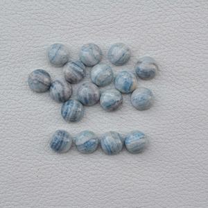 Cabochon rond en rhodochrosite bleue naturelle de 4 mm, 6 mm, 8 mm, 10 mm pour bijoux en argent, accessoires de bricolage, taille personnalisée disponible - Product Image 4