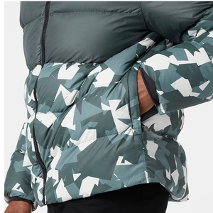 New Men <b>Camo</b> Print Hooded Puffer <b>Jacket</b> Winter Warm Quilted Insulated ZipUp Windproof Lightweight Streetwear Outdoor Padded Coat - Product Image 5