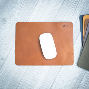 Chic Leather Mouse Pad For <b>Vanity</b> Table <b>Makeup</b> Desk Mat Waterproof Surface Protective Cover For Home Decor LMPD-0034D - Product Image 4
