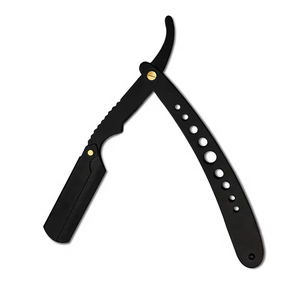 High Demanded OEM Acceptable Fancy Wood Handle Hole Full Black Color Coated Six Blade Shaving Razors Female Tegra Body Use - Product Image 5