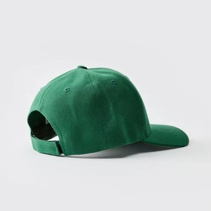 Hot Selling Custom 6-Panel Cotton <b>Baseball</b> <b>Cap</b> Solid Green Casual Adjustable Hat Adult Four Seasons Streetwear Snapback <b>Cap</b> OEM - Product Image 4