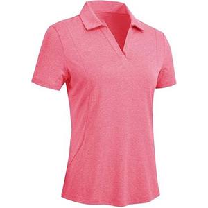 เสื้อโปโลทรงเข้ารูปสำหรับผู้หญิง เนื้อผ้าเบา ระบายอากาศดี เหมาะสำหรับใส่ลำลองในฤดูร้อน รับสกรีนโลโก้ ปักลาย สำหรับกอล์ฟ เทนนิส วิ่ง และเล่นกีฬา - Product Image 1