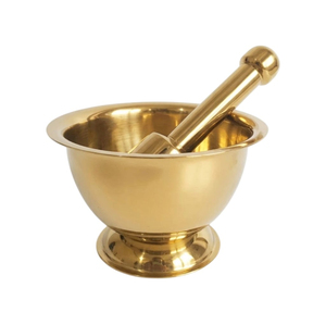 Wholesale Stainless Steel Mortar And Pestle Set Metal Spice <b>Herb</b> And Pill <b>Grinder</b> Polished Finish Kitchen Garlic Crusher Tool - Product Image 6