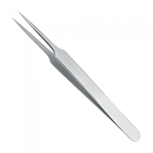 Straight Sharp Point 90 Degree Stainless Steel Lash Tweezer <b>Light</b>-Weight Portable Professional Eyelash Extension Tweezers Custom - Product Image 2