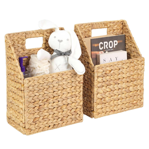 Hanging <b>Wall</b> Water Hyacinth <b>Storage</b> <b>Basket</b> Handmade <b>Storage</b> <b>Basket</b> - Product Image 1