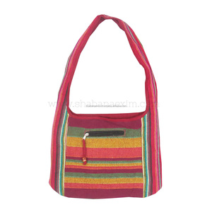 Bandolera de algodón Hippie Jhola Sling Bag Boho étnico hombro Tote Messenger Bag algodón Hippie Bag de India - Product Image 5