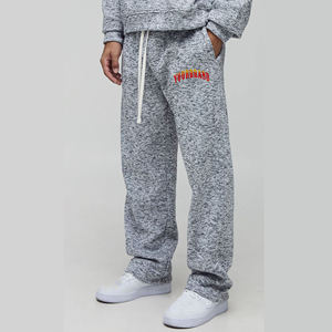 กางเกงผ้าเนื้อนุ่มใส่สบาย ทรงขากว้าง สไตล์สตรีทแวร์ หนานุ่ม ทรงตรง สวมใส่สบาย คุณภาพสูง ทรงหลวม - Product Image 1