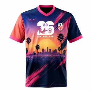 เสื้อฟุตบอลทีมไมอามี่ ซิตี้ สไตล์ 2026 สีชมพูฟลามิงโก สำหรับแฟนบอล เนื้อผ้าระบายอากาศดี แบบซับลิเมชั่น เหมาะสำหรับการแข่งขัน - Product Image 3