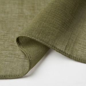 ราคาส่งจากโรงงาน ผ้าคลุมฮิญาบสำเร็จรูปผ้าชีฟองสีพื้นแบบกำหนดเองได้ สำหรับเด็กผู้หญิงมุสลิม เนื้อผ้านุ่ม ระบายอากาศได้ดี พรีเมียม สวยหรู - Product Image 6