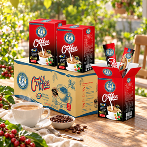 Vinut Trust 3 en 1, Café Instantáneo Molido Premium, Mezcla Italiana de Arábica, Sin Azúcar, Sabor Suave y Dulce, Energía para Hombres - Product Image 1