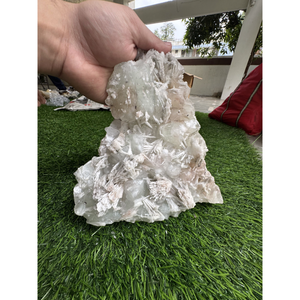 White Stilbite with Okenite <b>Crystal</b> Natural Mineral Specimen for Collection Wholesale Supplier - Product Image 2