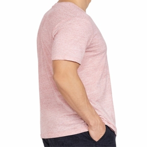 T-shirt pour homme 100% coton, col rond, manches courtes, couleur unie, respirant, séchage rapide, confortable, coupe classique, vêtements décontractés - Product Image 3