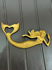 Abridor de Botellas de Latón Vintage con Forma de Sirena, Abridor de Botellas de Cerveza de Metal Dorado con Forma de Sirena, Accesorio Decorativo Náutico para Bar, Hecho a Mano - Product Image 4