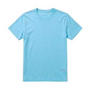 เสื้อยืดฟิตเนสผู้ชาย ผ้าฝ้าย 200 กรัม สีพื้น ไม่เป็นขุย แห้งเร็ว ระบายอากาศดี แขนสั้นถักด้านหน้า รับสกรีนลาย - Product Image 1