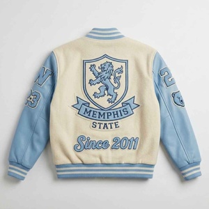 Custom Letterman Varsity <b>Jackets</b> Wool Body Genuine leather Sleeves Winter Wear <b>Smart</b> and Stylish <b>Men</b> Varsity <b>Jacket</b> - Product Image 1