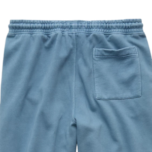 Men Light Blue Fleece Sweatpants Drawstring Elastic Waist Straight Leg Relaxed Fit Casual Winter Lounge <b>Trousers</b> <b>with</b> <b>Pockets</b> - Product Image 6