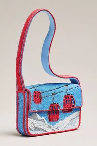 Sac à bandoulière en toile avec motif citron et perles de verre, sac à main à rabat pour femme, idéal pour les soirées d'été - Product Image 5