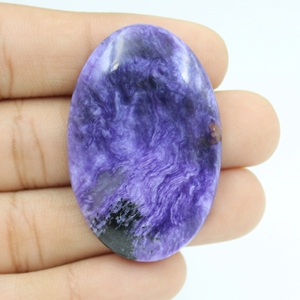 Charoita Púrpura Natural, Cabujón Liso, Piedra Preciosa Pulida Suelta para Fabricación de Anillos y Colgantes, Precio al por Mayor, Grado AAA - Product Image 6