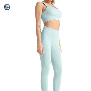 Ropa Deportiva Sin Costuras con Leggings de Cintura Alta y Sujetador Deportivo Cómodo para Correr, Gimnasio y Entrenamiento - Product Image 3