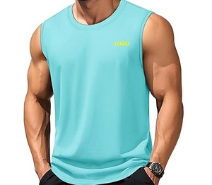 เสื้อกล้ามผู้ชาย ผ้าฝ้าย สำหรับออกกำลังกาย ฟิตเนส ใส่ลำลอง ฤดูร้อน สกรีนโลโก้ได้ ใส่ได้ทุกฤดู - Product Image 5