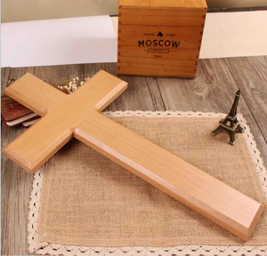 Croix en bois élégante de la Terre Sainte pour la prière, à poser sur table ou à suspendre au mur, idéale pour les églises - Vente en gros - Product Image 6