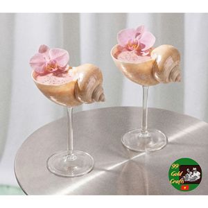 เครื่องดื่มทำมือจากเปลือกหอยสุดหรูสำหรับตกแต่งงานแต่งงานริมชายหาด จัดงานสไตล์ชายฝั่ง และเป็นของขวัญแนวทะเล - Product Image 4