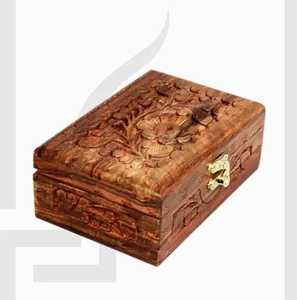 <b>Cheap</b> Premium Look Wooden Jewelry Box for <b>Rings</b>, Earrings, Necklaces and Bracelets with Natural Rustic Finish By AALIYAN IMPEX - Product Image 5