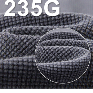 Men's Oversized <b>Waffle</b> Knit T <b>Shirt</b> 100% Cotton Breathable Blank Tee Short Sleeve O Neck Casual Streetwear - Product Image 4