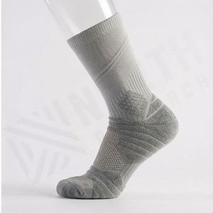 Cushioned Running Cycling Basketball <b>Socks</b> Athletic Heel Fits Breathable Performance Arch Support Durable Customized Color Pair - Product Image 3