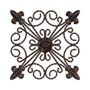 Décorations murales pour la maison, la chambre et le salon, en fer forgé, avec un design de feuilles suspendues, décorations murales en métal - Product Image 3