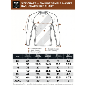 เสื้อรัดรูปแขนยาวสำหรับผู้ชายแบบสั่งทำพิเศษสำหรับกีฬาบราซิลเลียนยิวยิตสู (BJJ) และ MMA ป้องกันแสงแดด ผลิตจากโพลีเอสเตอร์ผสมอีลาสเทน ป้องกันรังสียูวี - Product Image 6