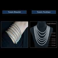 Collier tennis de luxe unisexe en argent 925 plaqué or, serti de pierres taille brillant à griffes, chaînes de fiançailles à brins superposés, troisième partie