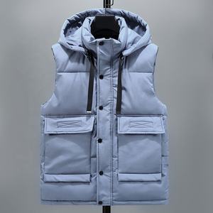 OEM personalizado hombres sin mangas soporte Reversible impermeable acolchado bombardero chaquetas/al por mayor Unisex abrigo de invierno de gran tamaño - Product Image 3