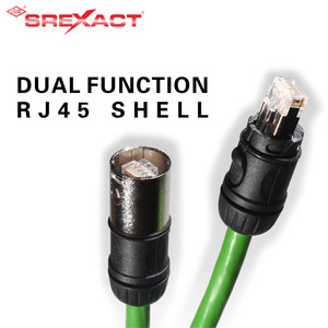 อะแดปเตอร์โลหะ SREXACT RJ45 ตัวเรือนโลหะผสมสังกะสีรูปทรงกลมสำหรับการใช้งานด้านภาพและเสียง - Product Image 4
