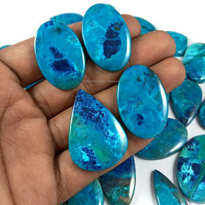 Cabujón de piedras preciosas sueltas de Shattuckite natural Cabujón a granel Pulido a mano Venta al por mayor Cabinas de piedras preciosas semipreciosas - Product Image 3