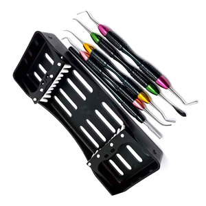Kit d'outils de contournement manuel pour composites dentaires en acier inoxydable allemand de qualité professionnelle, léger, ergonomique, codé par couleur, certifié CE - Product Image 6