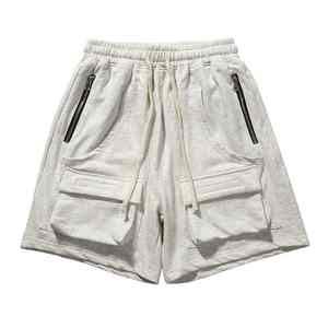 Custom Mens Cotton Spandex <b>Cargo</b> <b>Shorts</b> Six Pocket Relaxed Fit Casual Utility Streetwear Bottoms - Product Image 1