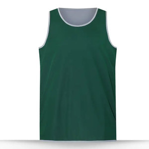 เสื้อบาสเก็ตบอลแบบใหม่ ออกแบบเองได้ตามต้องการ ผลิตตามสั่ง (OEM) ผ้าโพลีเอสเตอร์ระบายอากาศดี  ชุดกีฬาแบบซับลิเมชั่น เสื้อบาสเก็ตบอลแขนกุด - Product Image 5