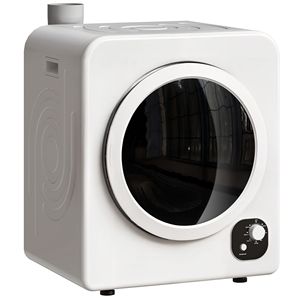 120V macchina asciugatrice portatile compatta bianca 1300W 3.3 Cu. Ft capacità con vasca in acciaio inox per l'asciugatura dei vestiti - Product Image 1