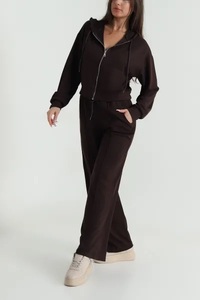 Survêtement de maternité réversible léger 100 % coton uni respirant et écologique pour femme, collection Printemps Streetwear, grandes tailles - Product Image 2