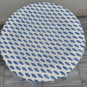 100% Cotton <b>Table</b> Cover Real Hand Block Printed Floral Luxury Style <b>Tablecloth</b> <b>for</b> Celebrations and Party Events - Product Image 5
