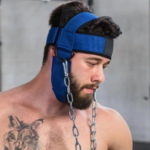 Gym Head Harness for Neck <b>Strength</b> <b>Training</b> Fitness Equipment with Padded Support and Heavy Duty Steel Chain Attachment - Product Image 6