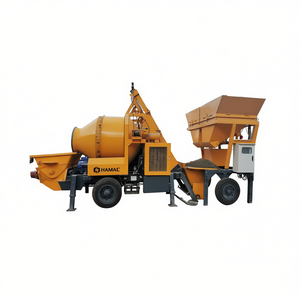 Hamac Bétonnière portable montée sur remorque 129 kW Diesel Électrique Mini avec pompe - Product Image 2