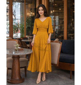 Vestido Bohemio de Calidad Superior al por Mayor 2026, Vestido de Playa de Verano para Mujer, Floral, de Manga Larga - Product Image 4