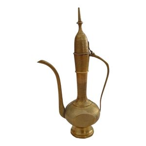 Brass Surahi Home <b>Decor</b> Accent For Traditional Indian Styling And Vintage <b>Decorative</b> <b>Table</b> Display - Product Image 2
