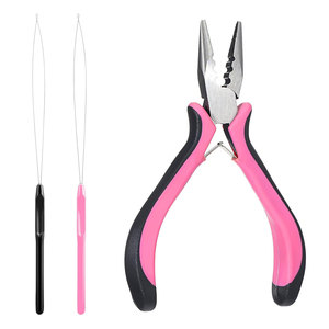 Pince à extensions capillaires 3 trous, mini-outil professionnel pour extensions à micro-anneaux et nano-anneaux, ouvre-anneaux et outil de retrait - Product Image 1