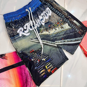 Short de bain trois-quarts d'été pour hommes et femmes Séchage rapide Respirant Écologique Solide High Street Ice Silk Fabric Outdoor - Product Image 2