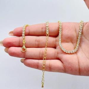 Unisex <b>Silver</b> Plated 925 <b>Silver</b> Moissanite <b>Tennis</b> <b>Necklace</b> Brilliant Cut Channel Setting Box Chain Luxury IGI Certified Everyday - Product Image 6