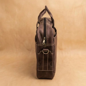 Sacs pour ordinateur portable en cuir coupe-vent et multifonctionnels, sacs pour ordinateur portable en cuir protecteurs et confortables avec fermeture éclair - Product Image 6