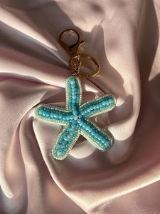 Decorative Floral Embroidery Beaded <b>Keychain</b> Handmade with Detailed Craftsmanship for Everyday Fashion Accessories - Product Image 6
